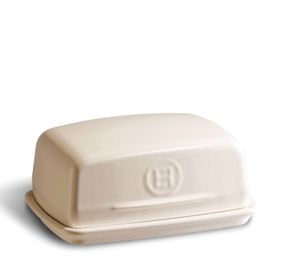  Emile Henry ceramic butter dish, cream