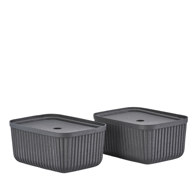 Zestaw 2 pudełek Zone Denmark Pulp Black 32x23x15 cm | SZYBKA WYSYŁKA 24H | BESTSELLER