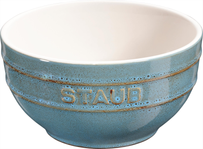 Miska okrągła Staub - 14 cm, Antyczny turkusowy