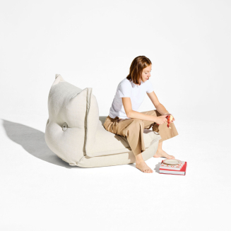 Fotel Fatboy The BonBaron Slim Boucle Creme 120x120x75 cm - 9