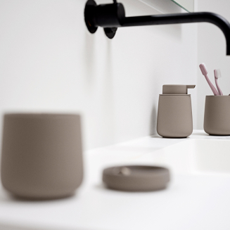  Zone Denmark Nova One Taupe Toothbrush Cup - 7