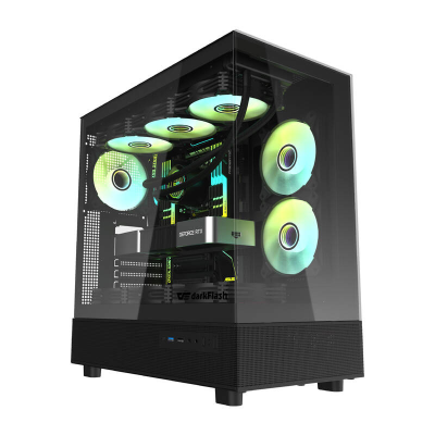  DARKFLASH DPX90 computer case + 3 fans (black)