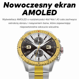 Smartwatch Męski GRAVITY GT16-2 Black / Czarna Bransoleta - 10