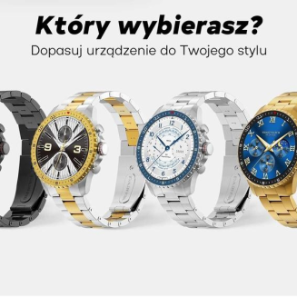 Smartwatch Męski GRAVITY GT16-2 Black / Czarna Bransoleta - 19