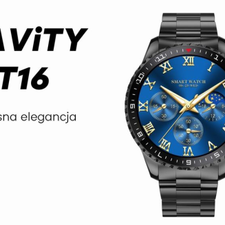 Smartwatch Męski GRAVITY GT16-2 Black / Czarna Bransoleta - 7
