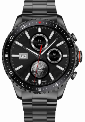 Smartwatch Męski GRAVITY GT16-2 Black / Czarna Bransoleta