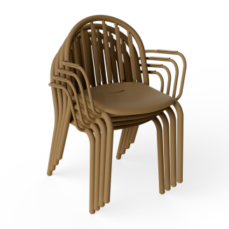Krzesło ogrodowe z podłokietnikami Fatboy Fred's Armchair Mochaccino - 6