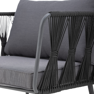 Krzesło ogrodowe Bloomingville Pavone Black - 6