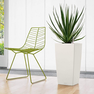 Donica Lechuza Cubico Premium 22 | 30 | 40 | 50 biały połysk - 10