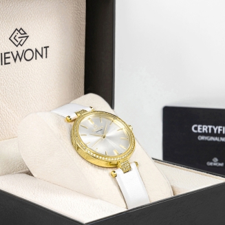 Zegarek Damski Giewont Sapphire Złoto Srebrny GW9890-A2 - 9