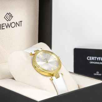 Zegarek Damski Giewont Sapphire Złoto Srebrny GW9890-A2 - 9