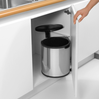 Kosz szafkowy Brabantia Built-In 15l Brilliant Steel - 2