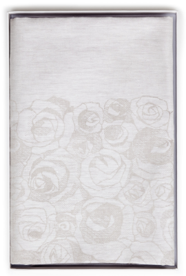 Obrus Lapuan Kankurit 100 Ruusua linen 150x320 cm