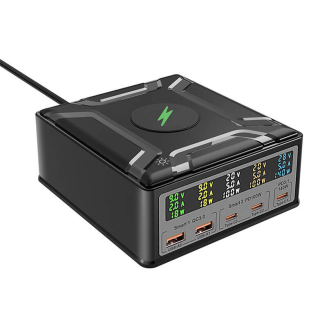  BLITZWOLF BW-S28 260W + Qi 15W Wall Charger (Black) - 2