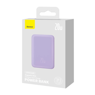 Powerbank BASEUS Magnetic Mini 10000mAh 20W MagSafe (fioletowy) - 9