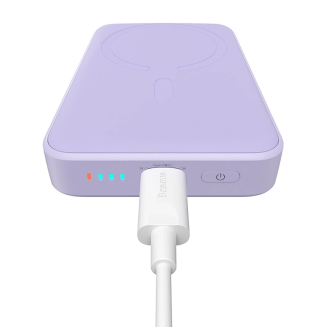 Powerbank BASEUS Magnetic Mini 10000mAh 20W MagSafe (fioletowy) - 8
