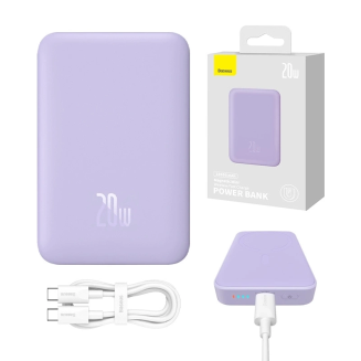 Powerbank BASEUS Magnetic Mini 10000mAh 20W MagSafe (fioletowy) - 11