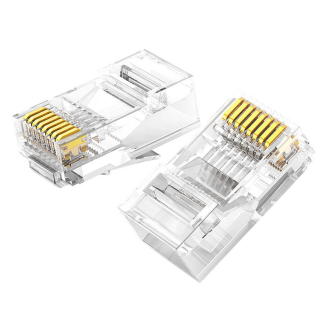 Wtyczka RJ45 UGREEN NW120 Cat 6 10-pak (przezroczysta) - 2