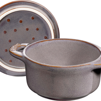 Staub Mini Cocotte Okrągły, 4 szt. - 200 ml, Antyczny szary - 4