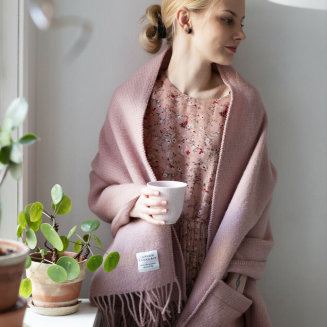 Szal z kieszeniami Lapuan Kankurit UNI dusty rose 60x170 cm - 7