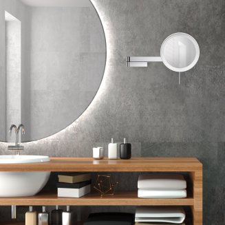 Kosmetyczne lustro ścienne z podświetleniem LED Zack Linea połysk - 4