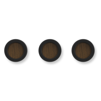 Wieszaczki Umbra Hub Black-Walnut 3 szt. - 2