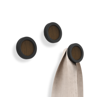 Wieszaczki Umbra Hub Black-Walnut 3 szt. - 4