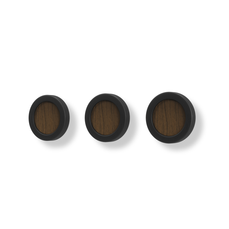Wieszaczki Umbra Hub Black-Walnut 3 szt. | SZYBKA WYSYŁKA 24H