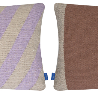 Poszewka na poduszkę Mette Ditmer ACROSS Lilac & Sand 40×60 cm - 2