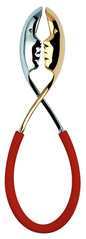 Szczypce do sałatek Casa Bugatti Molla Kiss Red/Gold