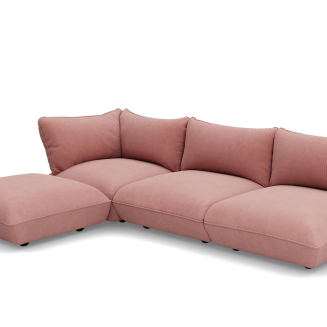  Fatboy Sumo Corner Sofa Left Cord Soft Pink - 2