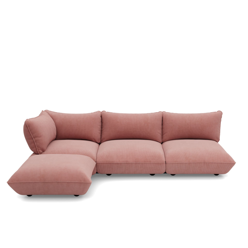  Fatboy Sumo Corner Sofa Left Cord Soft Pink