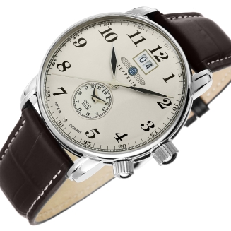 Zegarek Męski ZEPPELIN LZ127 Graf Zeppelin Dual Time 7644-5 + BOX - 6