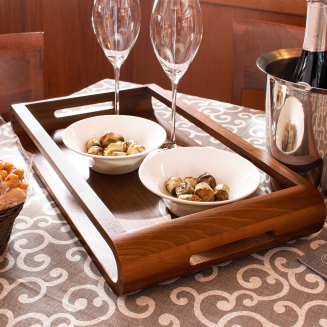  Artelegno VASD double-sided walnut tray 43 cm - 2