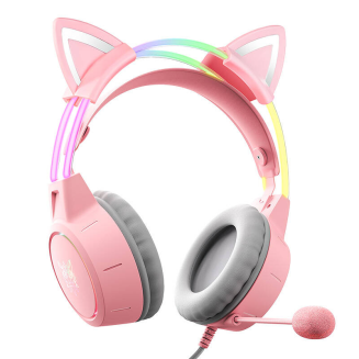  ONIKUMA X15Pro Cat Ear Gaming Headphones (Pink) - 2