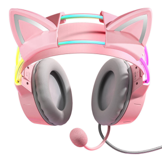  ONIKUMA X15Pro Cat Ear Gaming Headphones (Pink) - 3