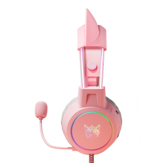  ONIKUMA X15Pro Cat Ear Gaming Headphones (Pink) - 4
