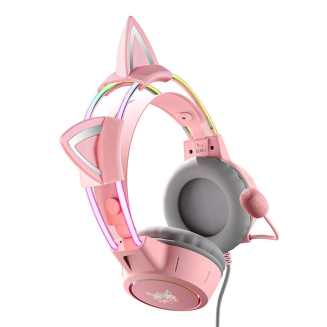  ONIKUMA X15Pro Cat Ear Gaming Headphones (Pink) - 5