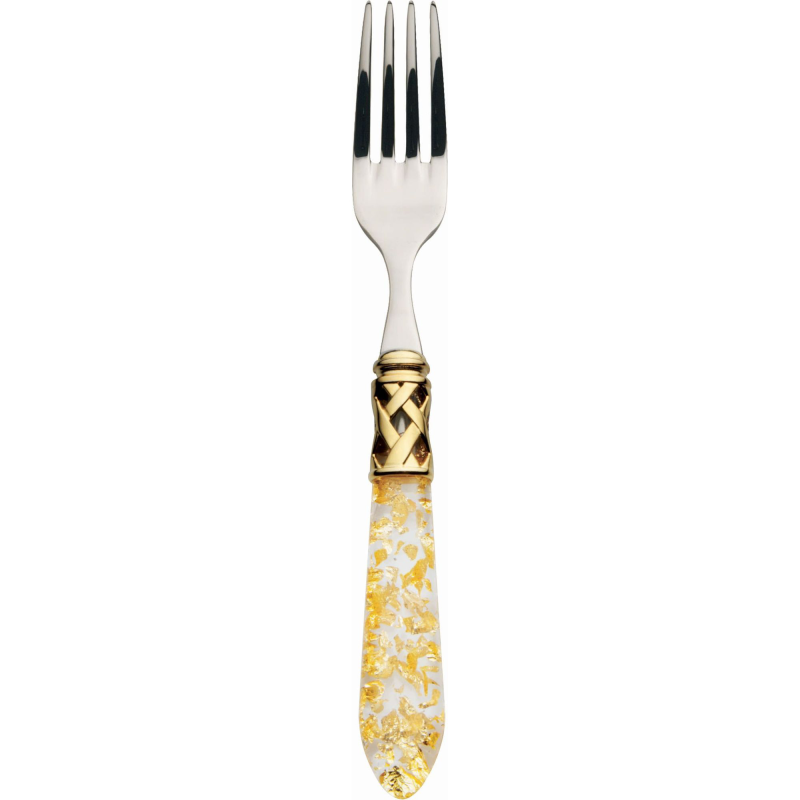 Widelec do deserów i sałatek Casa Bugatti Aladdin Gold/Gold