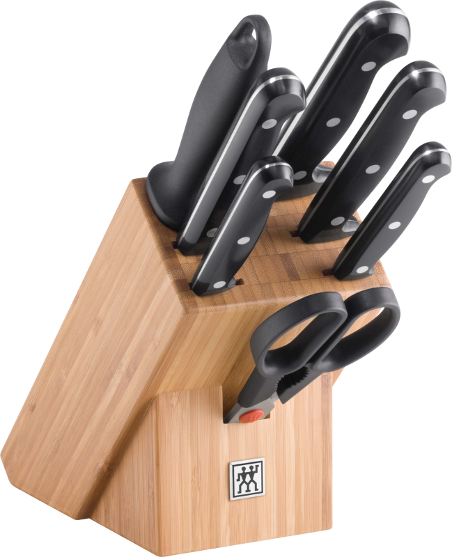Zestaw 5 noży + ostrzałka + nożyce w bloku Zwilling Twin Chef | BESTSELLER