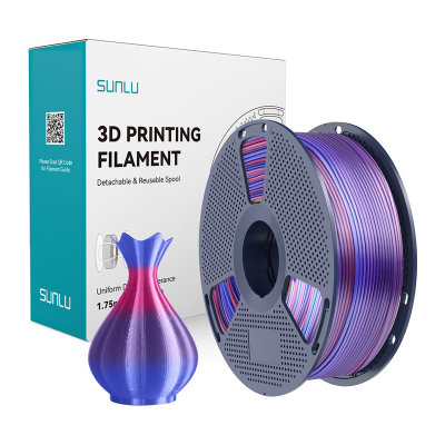  Filament SUNLU PLA+ Silk 1.75mm 1kg Rainbow 02