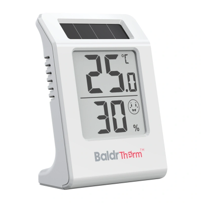 Termohigrometr BALDRTHERM E0587TH zasilany energią słoneczną