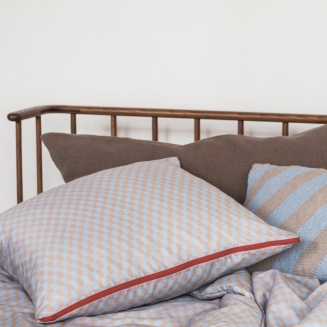 Pościel Mette Ditmer MINI CHECKS Light Blue & Tan 140×200 cm - 2