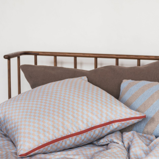 Pościel Mette Ditmer MINI CHECKS Light Blue & Tan 140×200 cm - 2