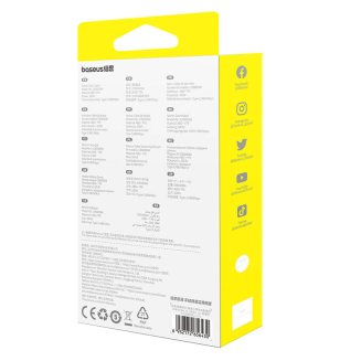 Kabel 3w1 Baseus Free2Draw USB do M+L+C 100W, 1,1 m (czarny) - 7