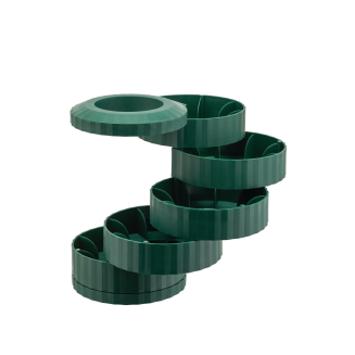 Pojemnik na kapsułki kawy Alessi Plissé Green - 4
