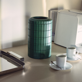 Pojemnik na kapsułki kawy Alessi Plissé Green - 6
