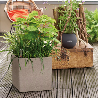  Lechuza Canto Stone flowerpot 30 cubes, graphite black - 13