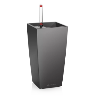  Lechuza Mini Cubi flowerpot | Maxi Cubi anthracite metallic - 2