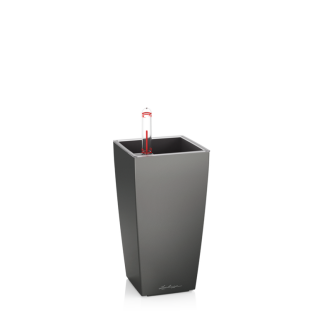  Lechuza Mini Cubi flowerpot | Maxi Cubi anthracite metallic - 2
